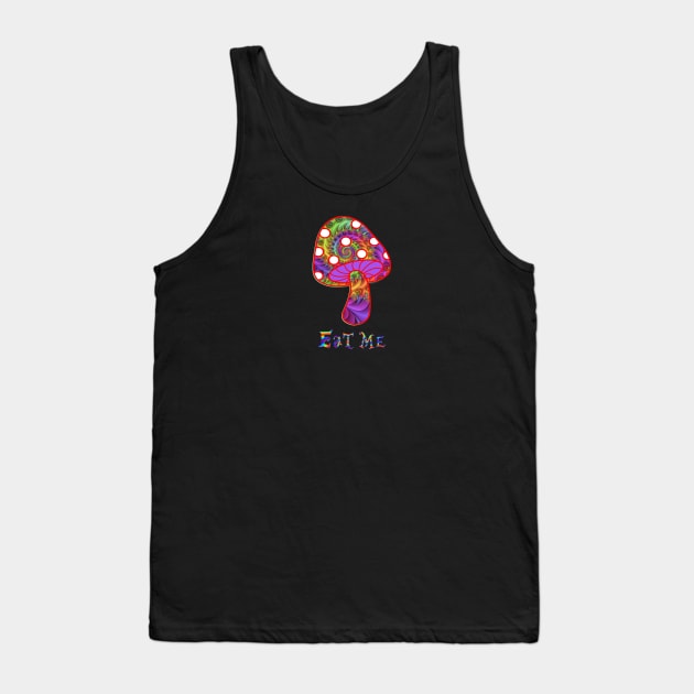 Magic Mushrooms - Eat Me Tank Top by RainingSpiders